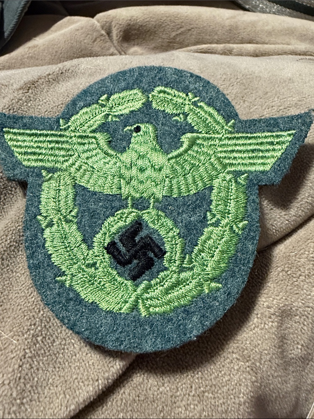 Police Schutzpilizei Des Reichs NCO Sleeve Eagle